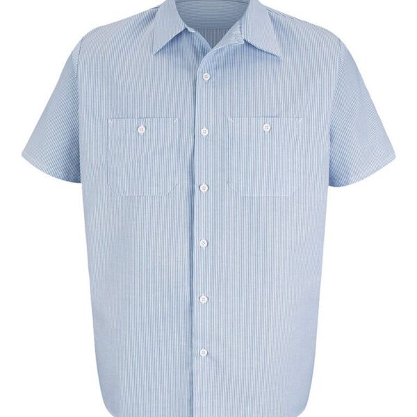 Industrial Stripe Work Shirt - Tall Sizes Thumbnail