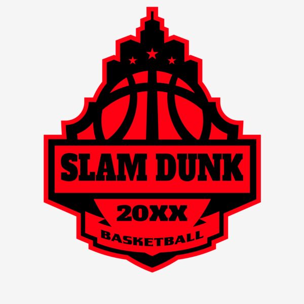 SLAM DUNK Basketball Logo Template Thumbnail