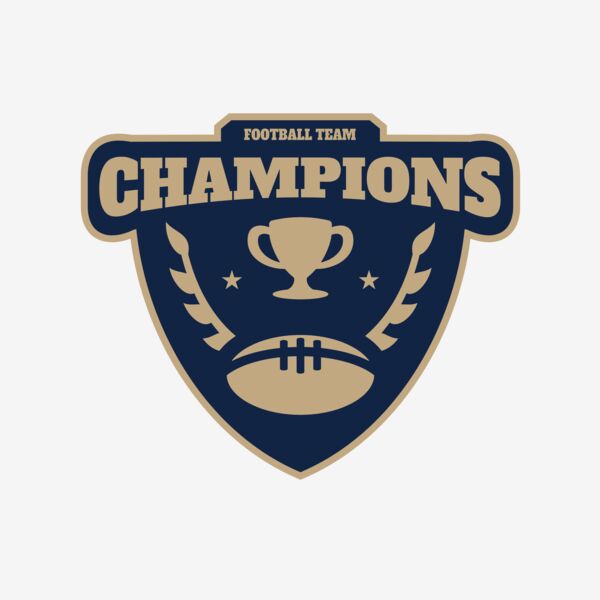 Champions Football Team logo template Thumbnail