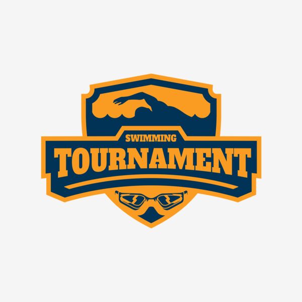 Swimming Tournament logo template 02 Thumbnail