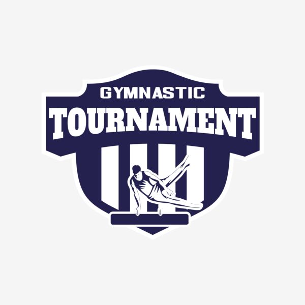 Gymnastic Tournament logo template Thumbnail