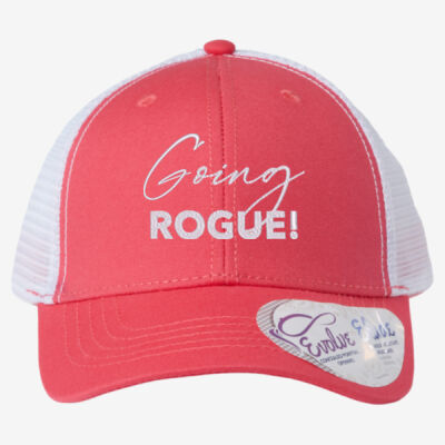 Embroidered Ponytail Cap - Infinity Her - Women's Modern Trucker Cap Thumbnail