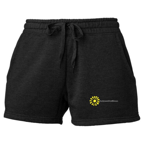 Printed Independent Trading Co. - Women’s Lightweight California Wave Wash Fleece Shorts 2 Thumbnail