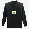 Long Sleeve Silk Touch Polo with Pocket Thumbnail