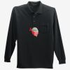 Long Sleeve Silk Touch Polo with Pocket Thumbnail