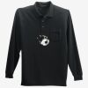 Long Sleeve Silk Touch Polo with Pocket Thumbnail