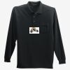 Long Sleeve Silk Touch Polo with Pocket Thumbnail