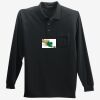 Long Sleeve Silk Touch Polo with Pocket Thumbnail