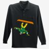 Long Sleeve Silk Touch Polo with Pocket Thumbnail