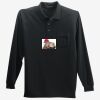 Long Sleeve Silk Touch Polo with Pocket Thumbnail