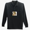 Long Sleeve Silk Touch Polo with Pocket Thumbnail