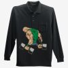 Long Sleeve Silk Touch Polo with Pocket Thumbnail