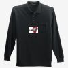 Long Sleeve Silk Touch Polo with Pocket Thumbnail