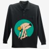 Long Sleeve Silk Touch Polo with Pocket Thumbnail