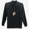 Long Sleeve Silk Touch Polo with Pocket Thumbnail