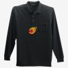 Long Sleeve Silk Touch Polo with Pocket Thumbnail