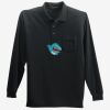 Long Sleeve Silk Touch Polo with Pocket Thumbnail
