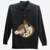 Long Sleeve Silk Touch Polo with Pocket Thumbnail