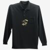 Long Sleeve Silk Touch Polo with Pocket Thumbnail