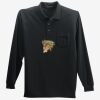 Long Sleeve Silk Touch Polo with Pocket Thumbnail