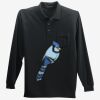 Long Sleeve Silk Touch Polo with Pocket Thumbnail