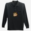 Long Sleeve Silk Touch Polo with Pocket Thumbnail