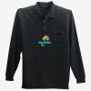 Long Sleeve Silk Touch Polo with Pocket Thumbnail