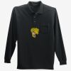 Long Sleeve Silk Touch Polo with Pocket Thumbnail