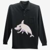 Long Sleeve Silk Touch Polo with Pocket Thumbnail