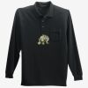 Long Sleeve Silk Touch Polo with Pocket Thumbnail