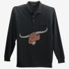 Long Sleeve Silk Touch Polo with Pocket Thumbnail