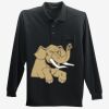 Long Sleeve Silk Touch Polo with Pocket Thumbnail