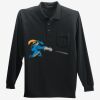 Long Sleeve Silk Touch Polo with Pocket Thumbnail