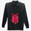 Long Sleeve Silk Touch Polo with Pocket Thumbnail