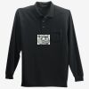 Long Sleeve Silk Touch Polo with Pocket Thumbnail