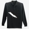 Long Sleeve Silk Touch Polo with Pocket Thumbnail