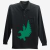 Long Sleeve Silk Touch Polo with Pocket Thumbnail