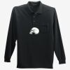 Long Sleeve Silk Touch Polo with Pocket Thumbnail