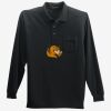 Long Sleeve Silk Touch Polo with Pocket Thumbnail