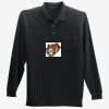 Long Sleeve Silk Touch Polo with Pocket Thumbnail