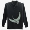 Long Sleeve Silk Touch Polo with Pocket Thumbnail
