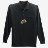 Long Sleeve Silk Touch Polo with Pocket Thumbnail
