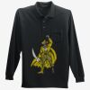 Long Sleeve Silk Touch Polo with Pocket Thumbnail