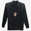 Long Sleeve Silk Touch Polo with Pocket Thumbnail