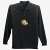 Long Sleeve Silk Touch Polo with Pocket Thumbnail