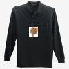 Long Sleeve Silk Touch Polo with Pocket Thumbnail