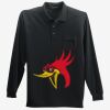 Long Sleeve Silk Touch Polo with Pocket Thumbnail