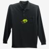 Long Sleeve Silk Touch Polo with Pocket Thumbnail
