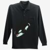 Long Sleeve Silk Touch Polo with Pocket Thumbnail