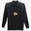 Long Sleeve Silk Touch Polo with Pocket Thumbnail